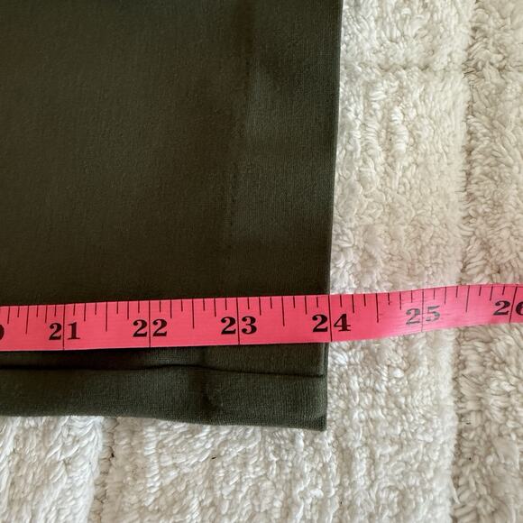 Liz Claiborne Womens Size 14 Green Casual Pants Office Mid-Rise Timeless Simple - Picture 6 of 11